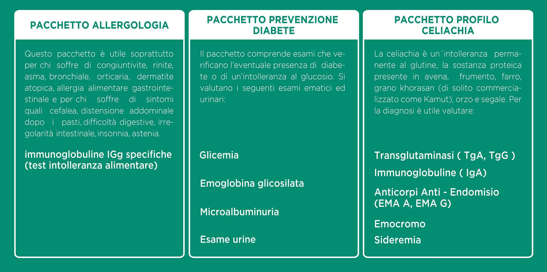 Pacchetto prevenzione e salute 3
