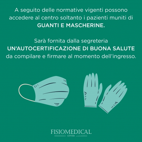 Riapertura Attività e servizi ambulatoriali Fisiomedical